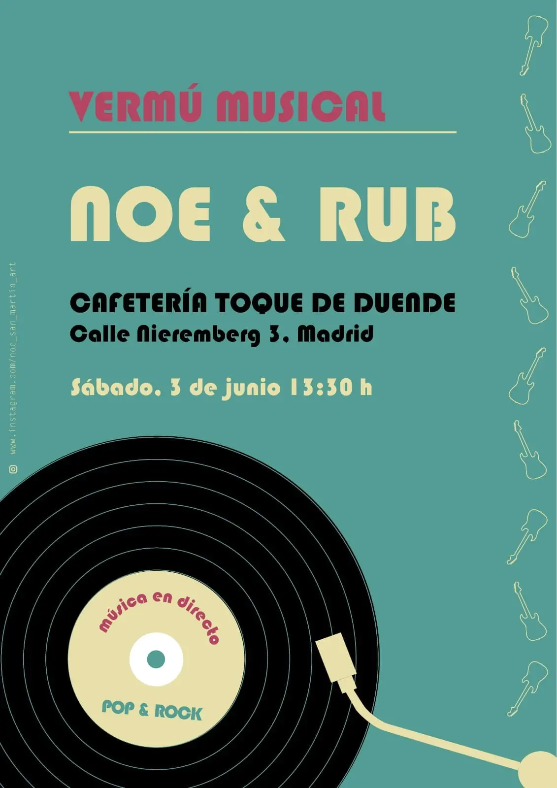 Cartel anunciador. Diseño gráfico.