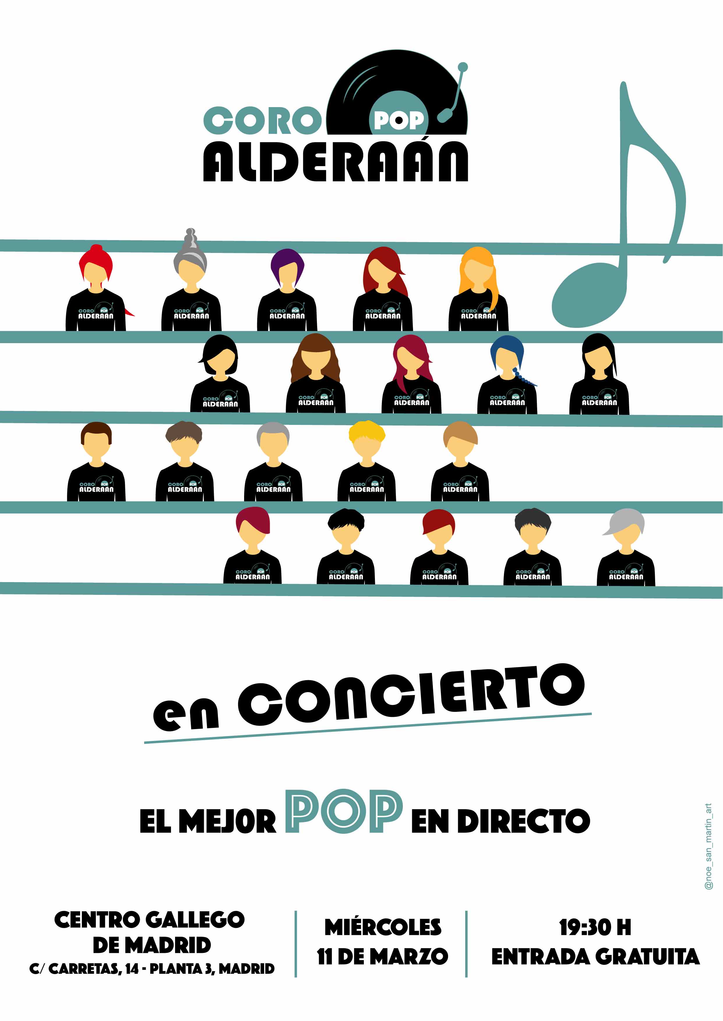 Cartel Coro Alderaán. 2026.